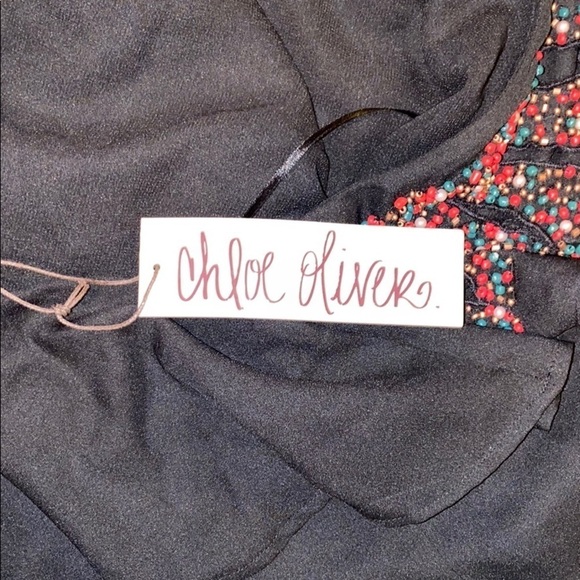 Anthro  beaded one shoulder sleeve blouse - Picture 13 of 16